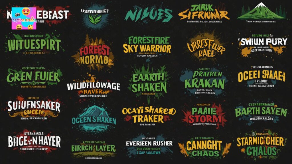 Usernames for Nature Lovers