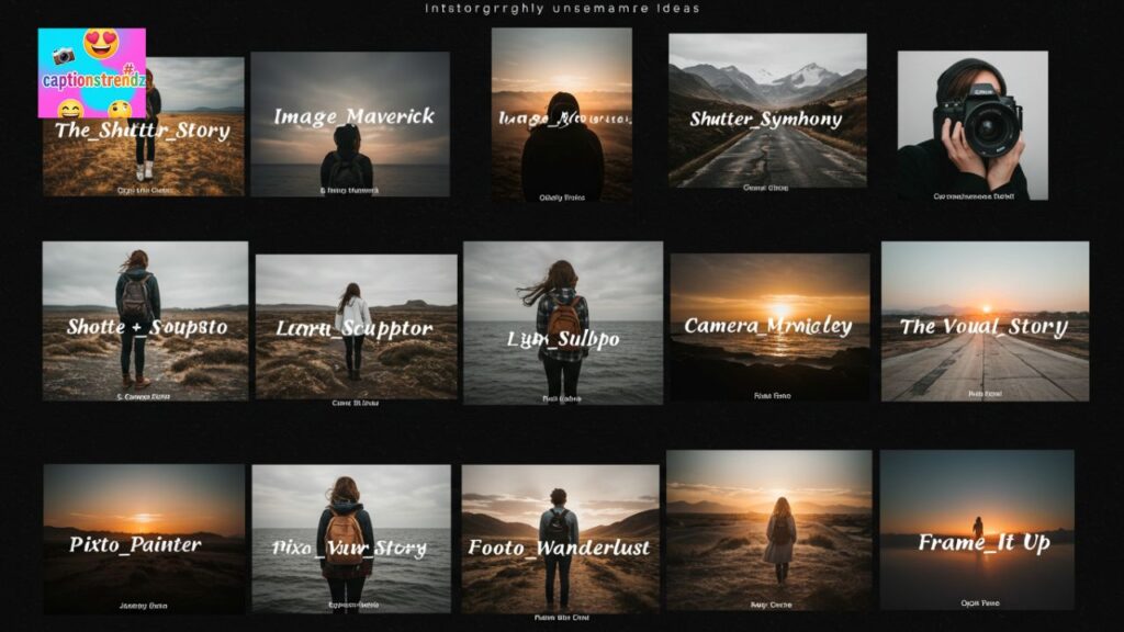 Photography instagram username ideas