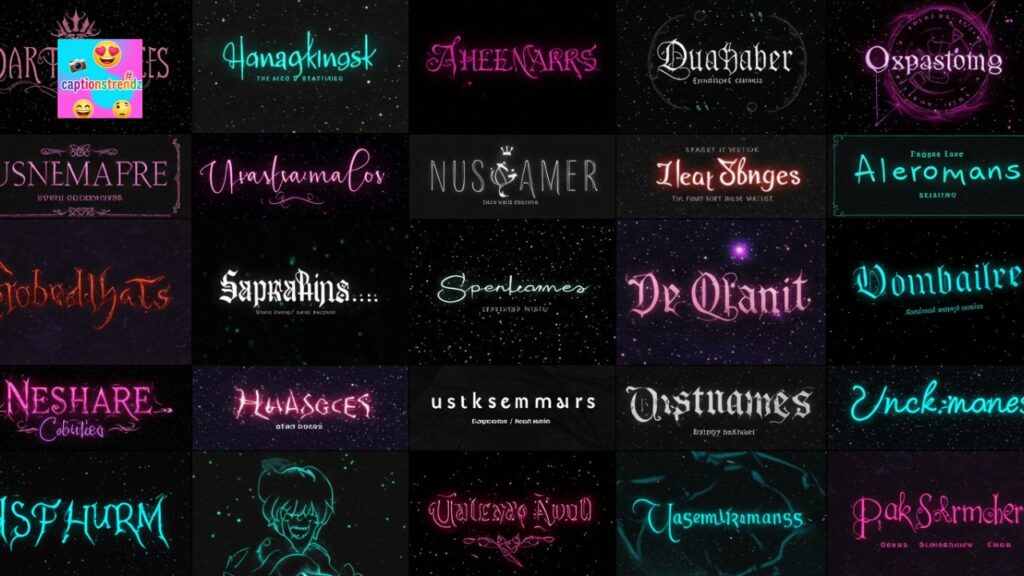 Dark aesthetic usernamesย for Instagram